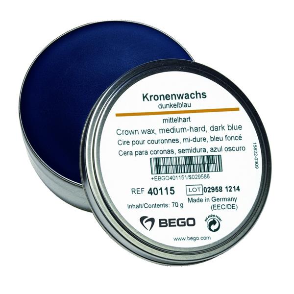 Cire pour couronnes BEGO - La bote de 70 g - Bleue - Moyenne