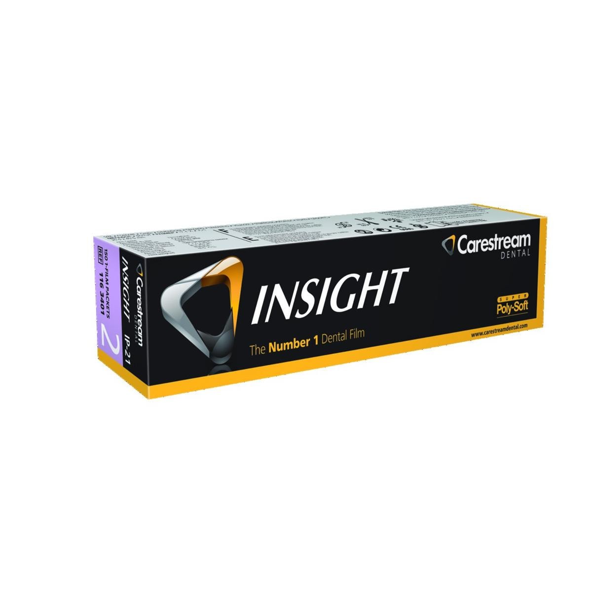 Films Insight CARESTREAM DENAL - Simples - IP-21 - Bote de 150