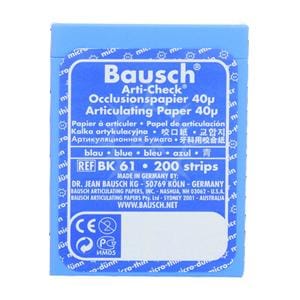 Arti-Check Micromince 40&#181; BAUSCH - BK61 - bleu - Bote de 200 bandes