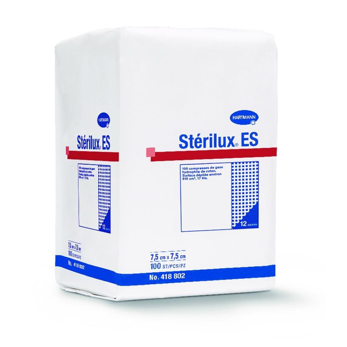 Compresses Strilux ES HARTMANN - Non striles - 7,5x7,5 - Bote de 100