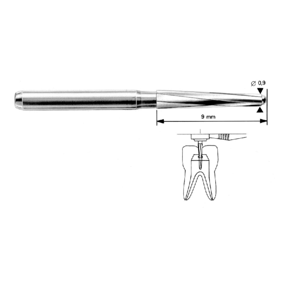 Fraises Endo Z DENTSPLY SIRONA - FG 21mm 152 - Bote de 5