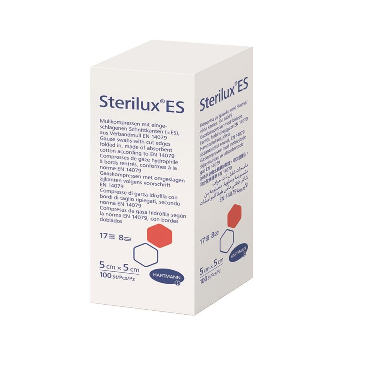 Compresses Strilux ES HARTMANN - Striles - 5x5 cm - Bote de 30 blisters de 5
