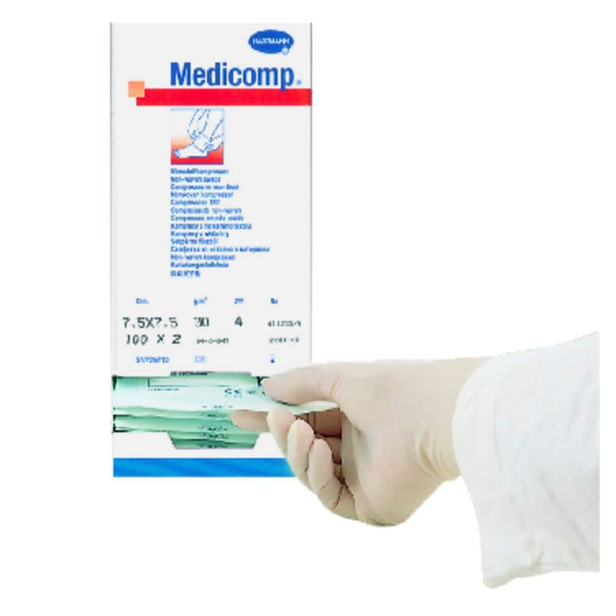 Compresses Medicomp HARTMANN - Striles - 5x5 cm - Bote de 30 blisters de 5
