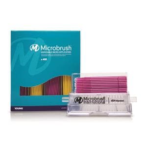 Microbrush Plus MICROBRUSH - Fine - Lot de 4x100 applicateurs + distributeur