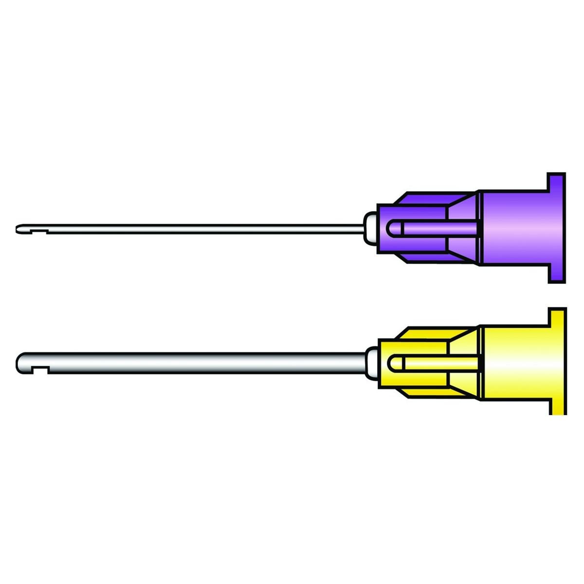 Canules d'irrigation Endoneedle ELSODENT - G 27 - Jaune - Bote de 100