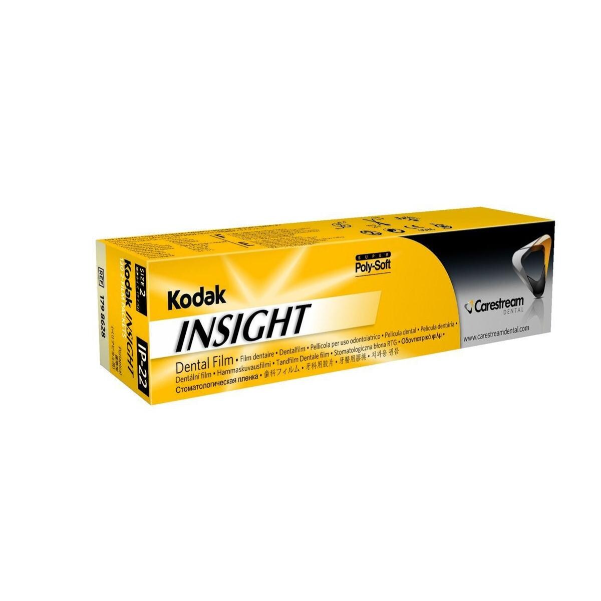 Films Insight CARESTREAM DENTAL - Doubles - IP-22C - clinasept - Bote de 100