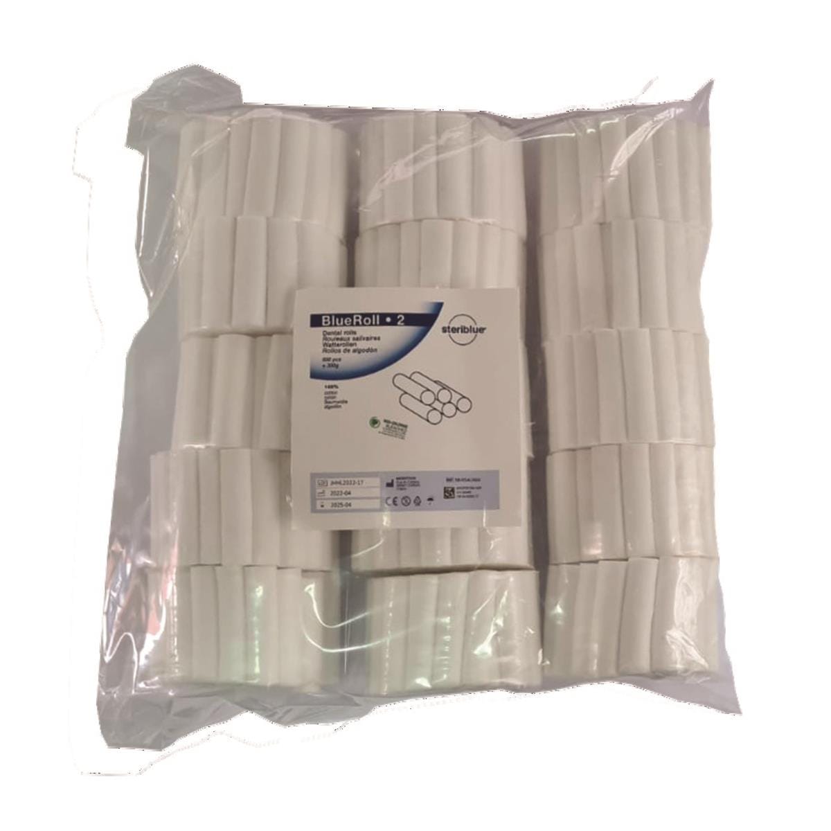 Rouleaux Salivaires Blueroll STERIBLUE - No2 - Lot de 300
