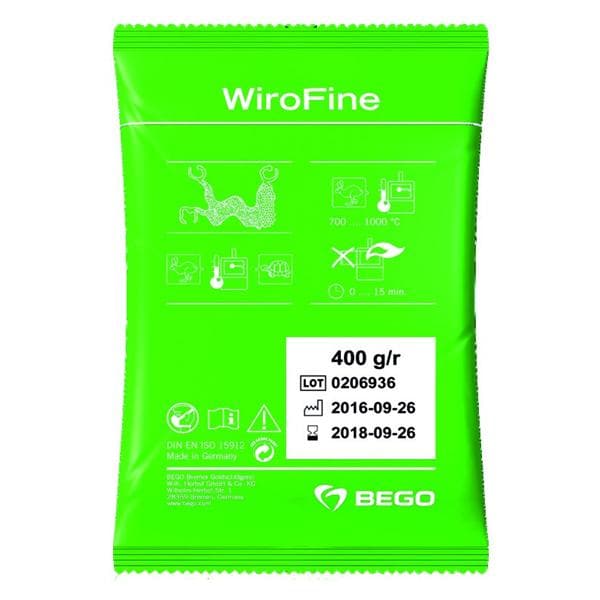 WiroFine BEGO - Le carton de 6 kg (15 x 400 g)