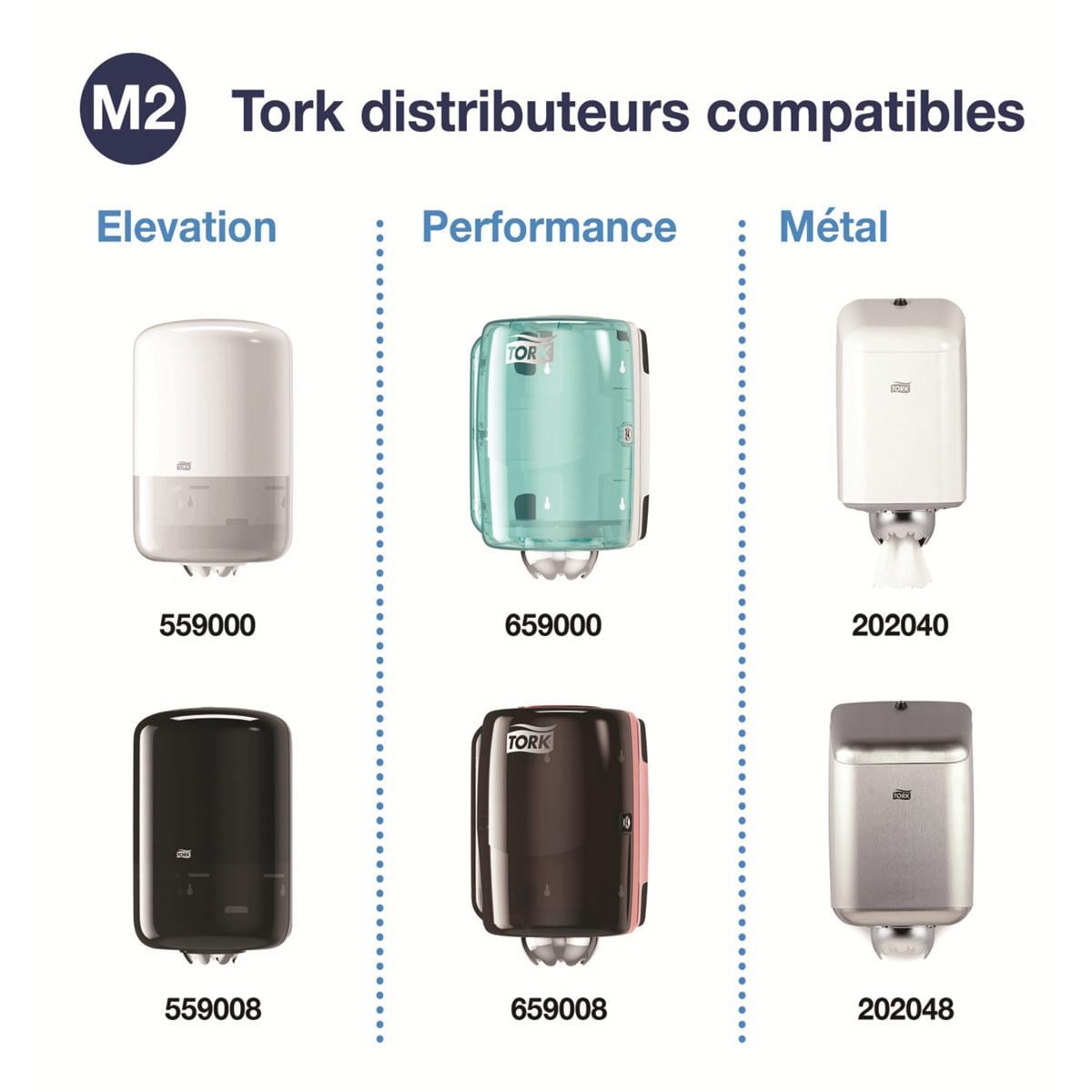 Bobine essuie-mains TORK - Le carton de 6 rouleaux - 1 plis/275 m