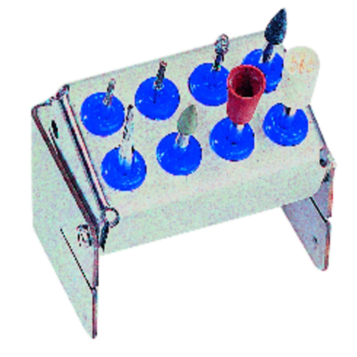 Porte-fraises Plug'in NICRHOMINOX - 8 perforations - Bleu