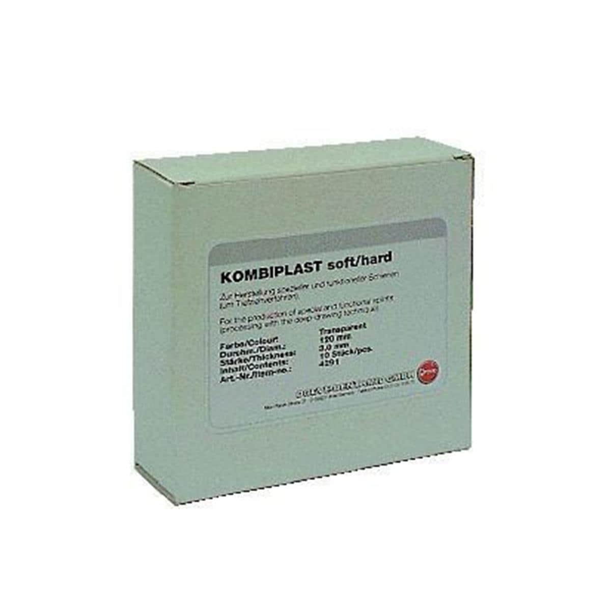 Kombiplast DREVE - La bote de 10 - Rondes - Transparent - p. 3 mm - diam. 125 mm