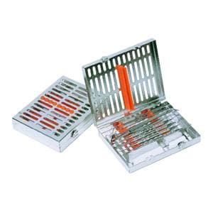 Cassette HU-FRIEDY 1/2 DIN - 8 instruments + espace libre - Verte