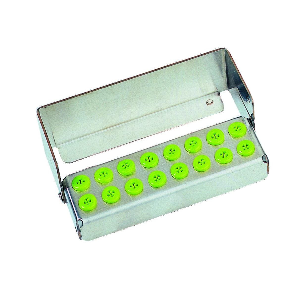 Porte-fraises Plug'in NICRHOMINOX - 16 perforations - Vert