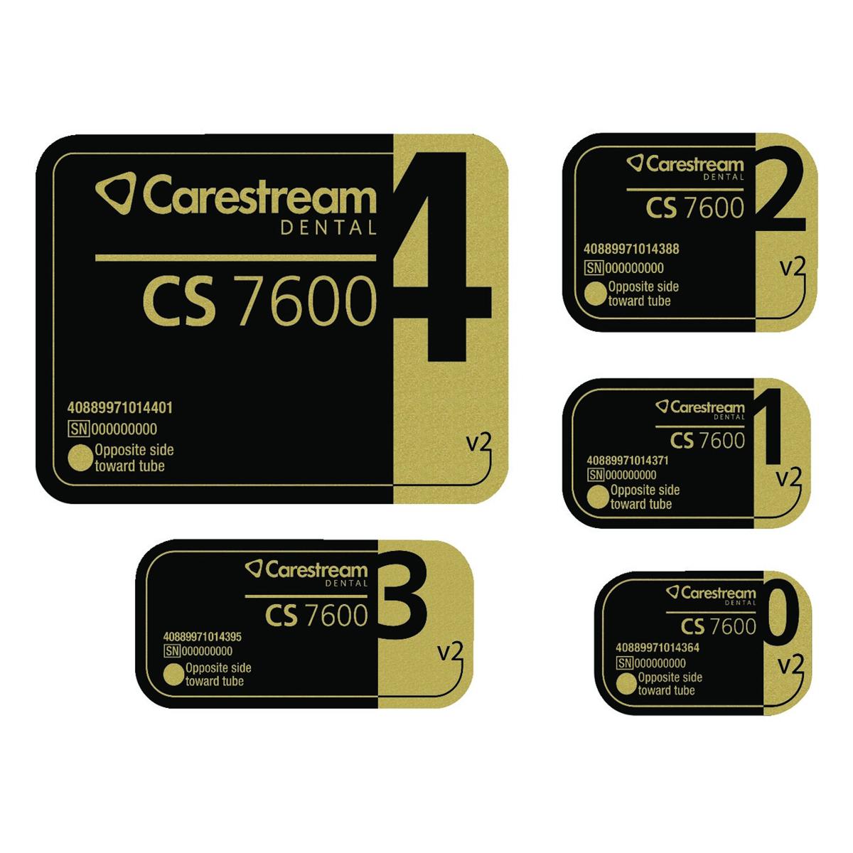 Plaque Smart Plate CARESTREAM - T2 - jeu de 4