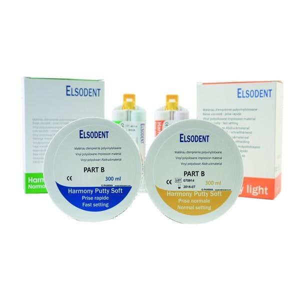 Harmony ELSODENT - Putty soft - Prise rapide - Bote de 2x300ml
