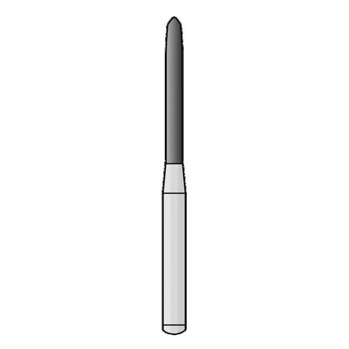 Fraises de finition DENTSPLY SIRONA - Cong cn.  bout rond FG 534 012 - Bote de 5