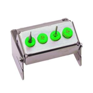 Porte-fraises Plug'in NICRHOMINOX - 4 perforations - Vert