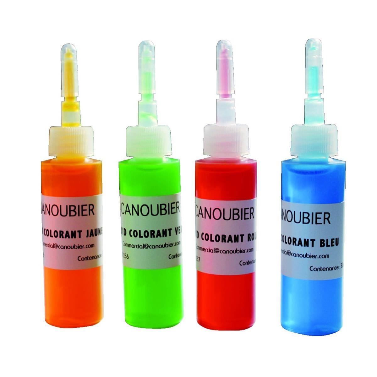 Liquides CANOUBIER - Fluids Colorant - Les 4 flacons de 30 ml