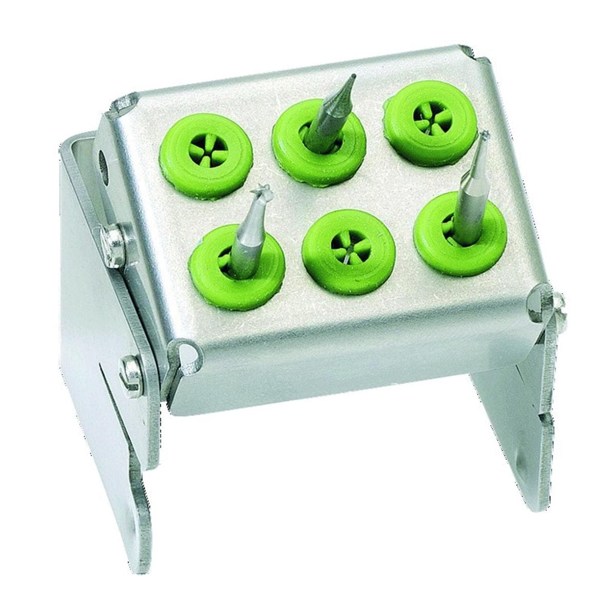 Porte-fraises Plug'in NICRHOMINOX - 6 perforations - Vert