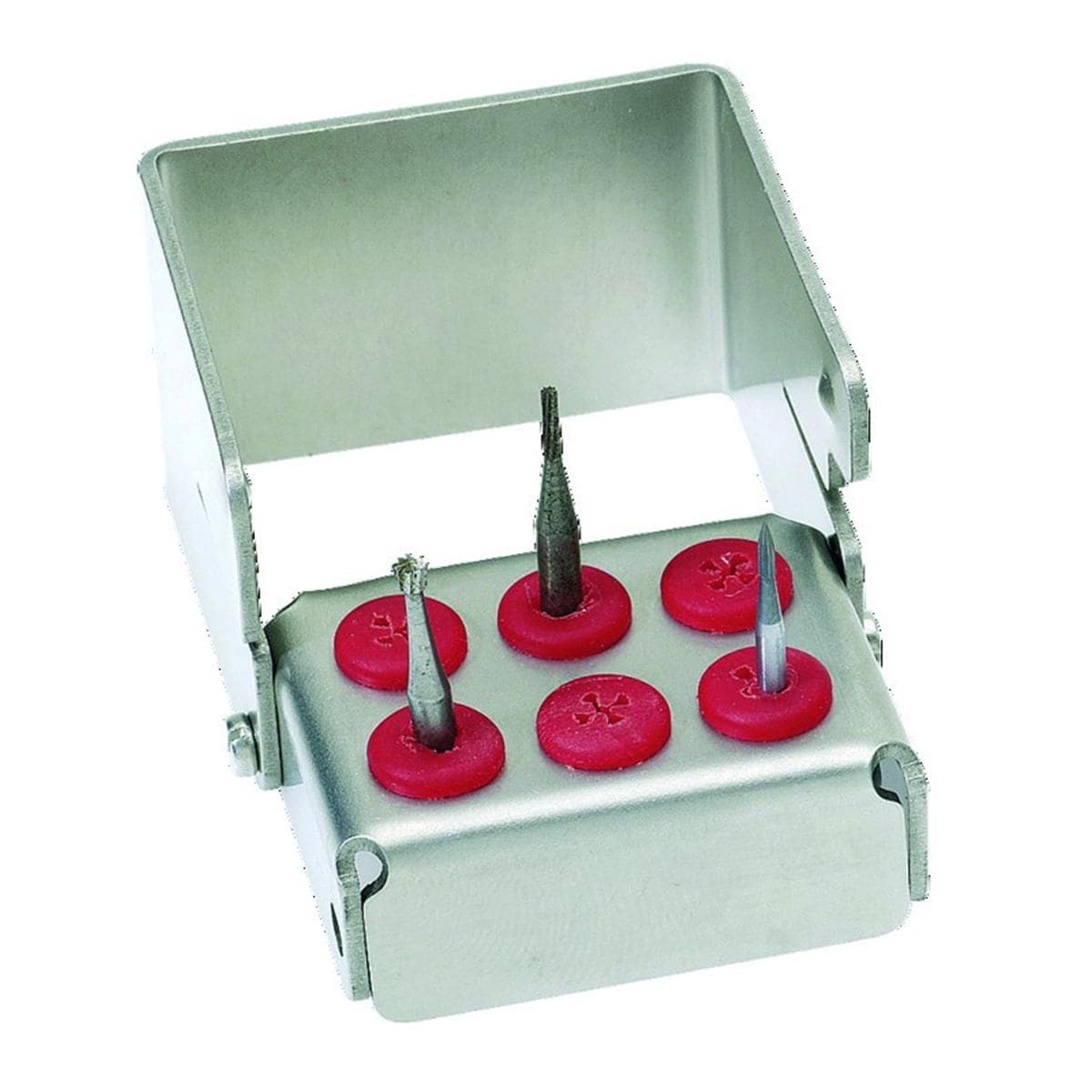 Porte-fraises Plug'in NICRHOMINOX - 6 perforations - Rouge