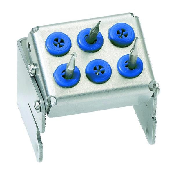 Porte-fraises Plug'in NICRHOMINOX - 6 perforations - Bleu