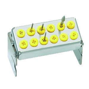 Porte-fraises Plug'in NICRHOMINOX - 12 perforations - Jaune