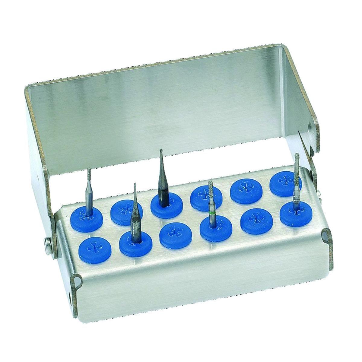 Porte-fraises Plug'in NICRHOMINOX - 12 perforations - Bleu
