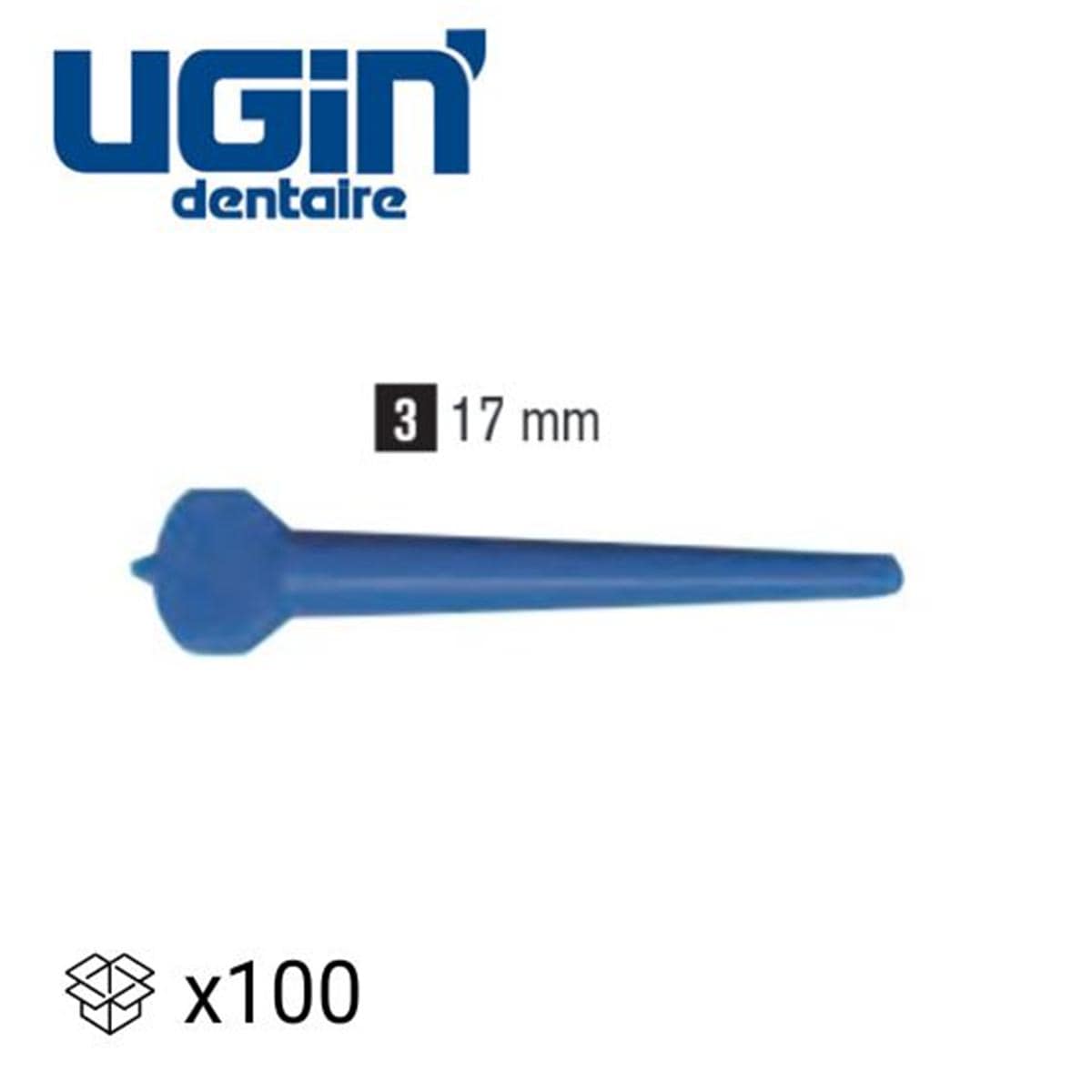 Pivots Pincast UGIN &#39;DENTAIRE - Le sachet de 100 - N3 - p. 2 L = 16