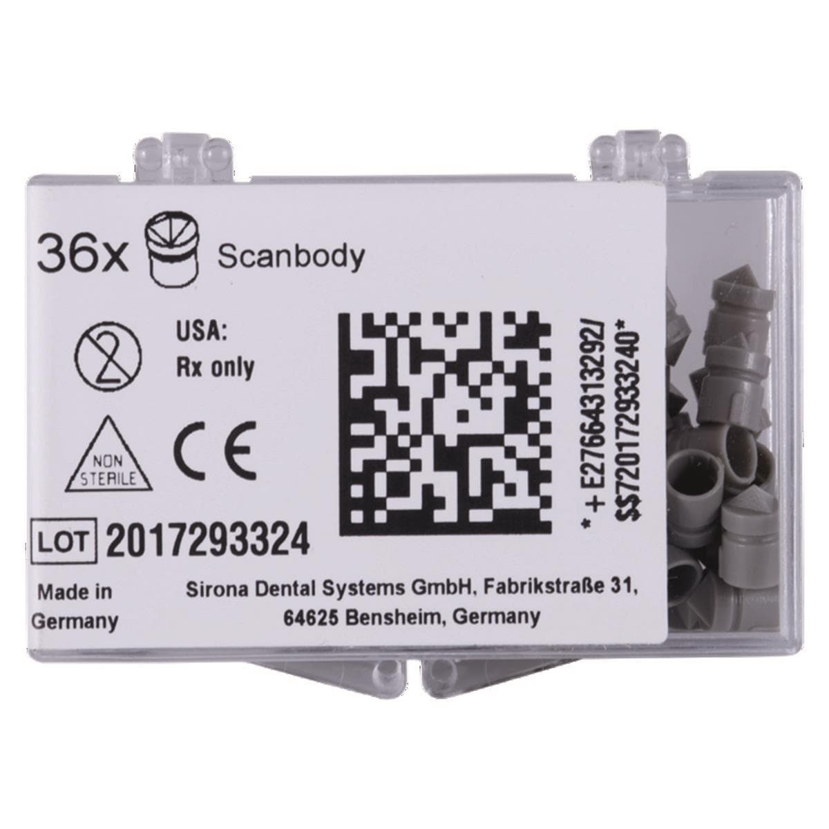 Scanbodies SIRONA pour Omnicam ou Primescan - Taille S - Bote de 36