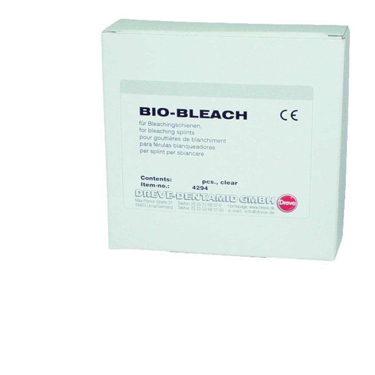 Bio-Bleach Hard DREVE - La bote de 25 - Carres - Transparent - ep. 1,5 mm - diam 125