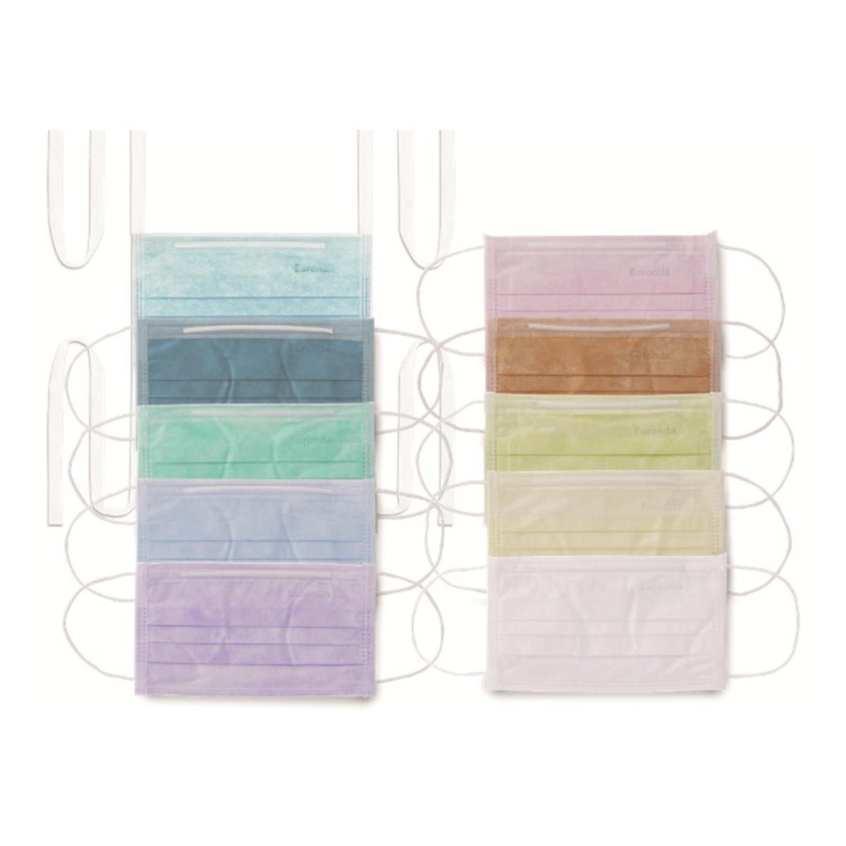 Masques Monoart Rose EURONDA - Bote de 50