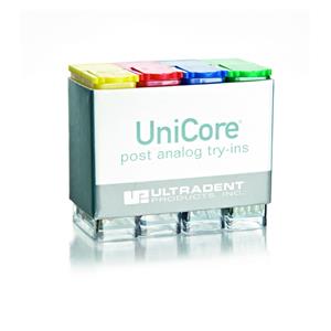 Tenons Unicore ULTRADENT - Taille 4 - Vert - Bote de 5