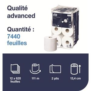 Papier toilette Smartone Mini TORK - Recharge de 12 rouleaux T9