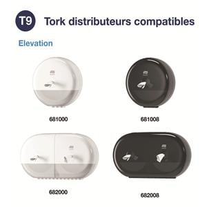 Papier toilette Smartone Mini TORK - Recharge de 12 rouleaux T9