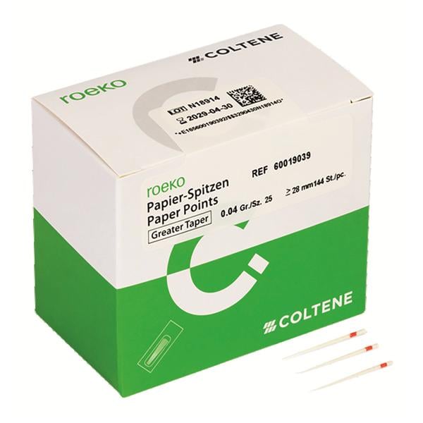 Pointes papier Greater Taper ROEKO - cp 0.04#15 - lot de 144
