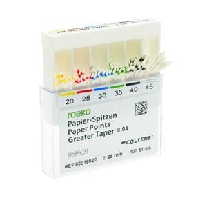 Bote distributrice pointes papier Greater Taper ROEKO - 0.04 n35 - lot de 100