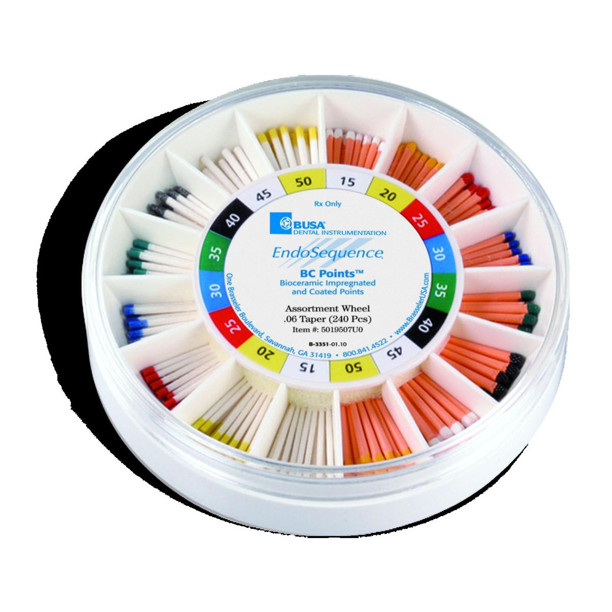 Endosequence BC Points BUSA - 6% - Distributeur de 240 pointes