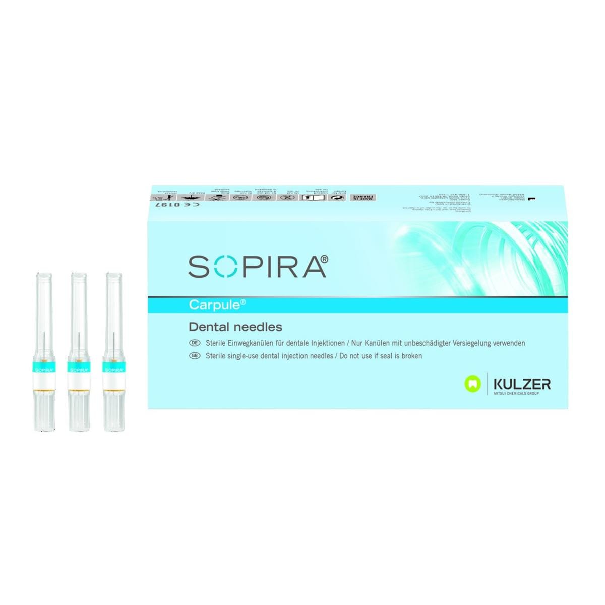 Aiguilles Sopira Intraligamentaires KULZER - 30g - 0,3x16mm - Bote de 100