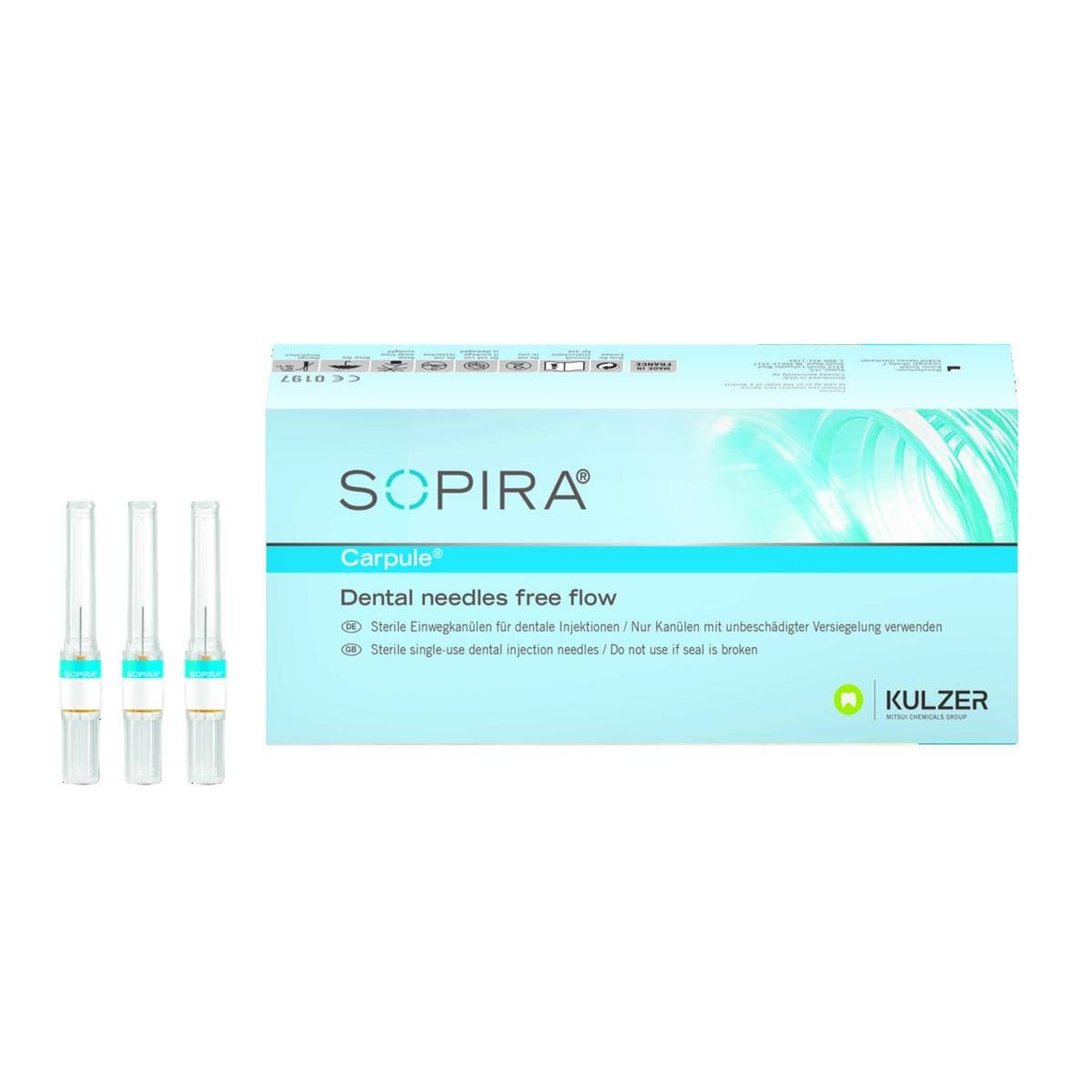 Aiguilles Carpule Free Flow KULZER - 30g - 25 mm - Bote de 100