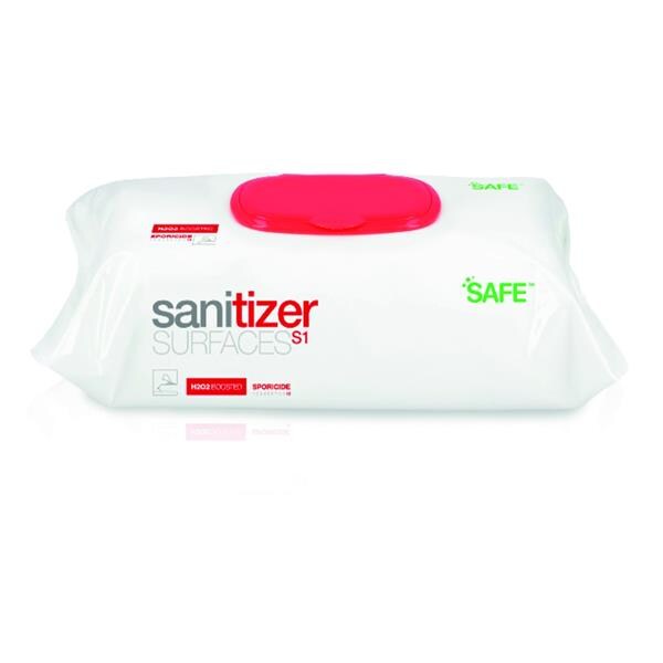 Lingettes Biosanitizer S SANISWISS - Carton de 6 x 100 units