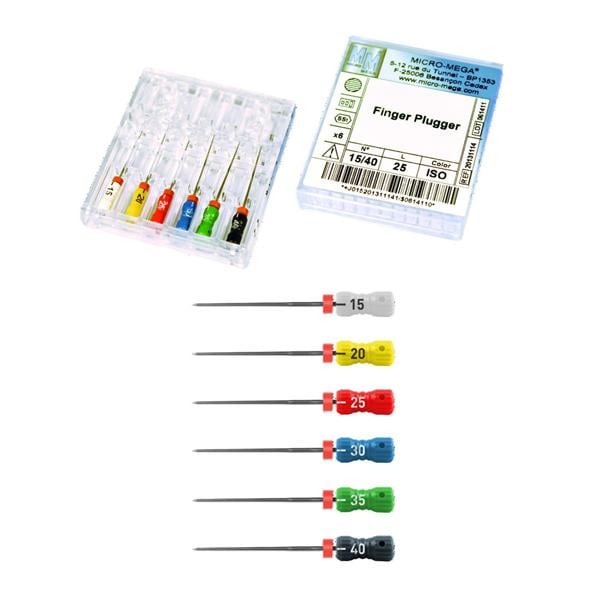 Finger Pluggers MICRO-MEGA - 21mm - 2% - n40 - Plaquette de 6