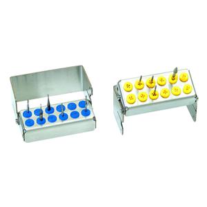 Porte-fraises Plug'in NICRHOMINOX - Chirurgie H 5cm - 12 perforations - Bleu