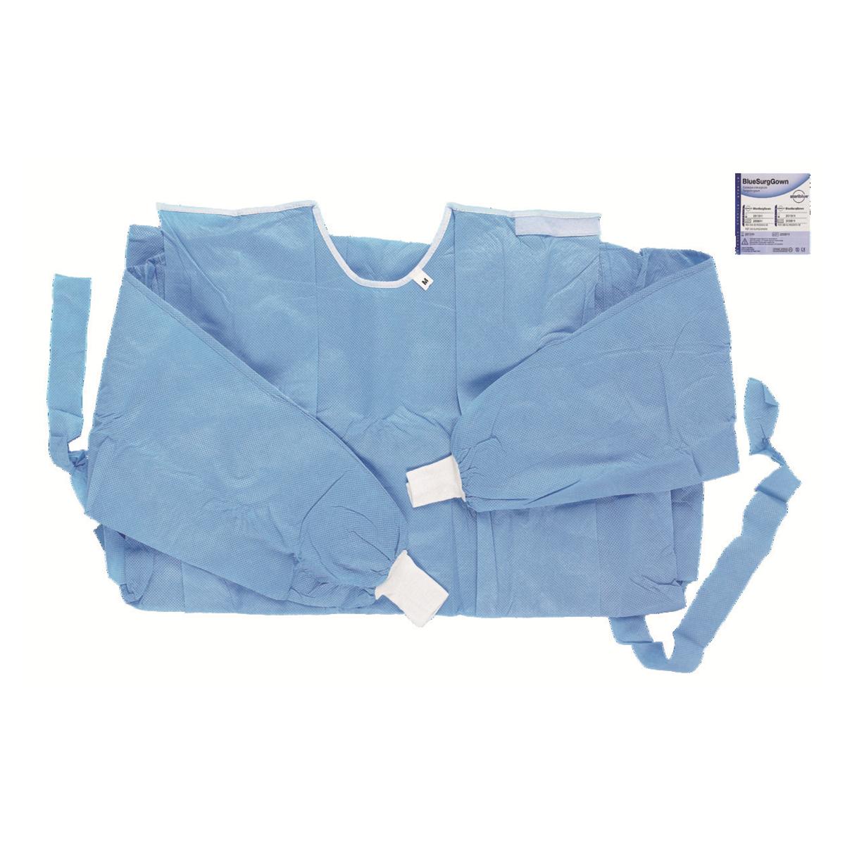 Casaques chirurgicales striles taille M - lot de 10 - Steriblue