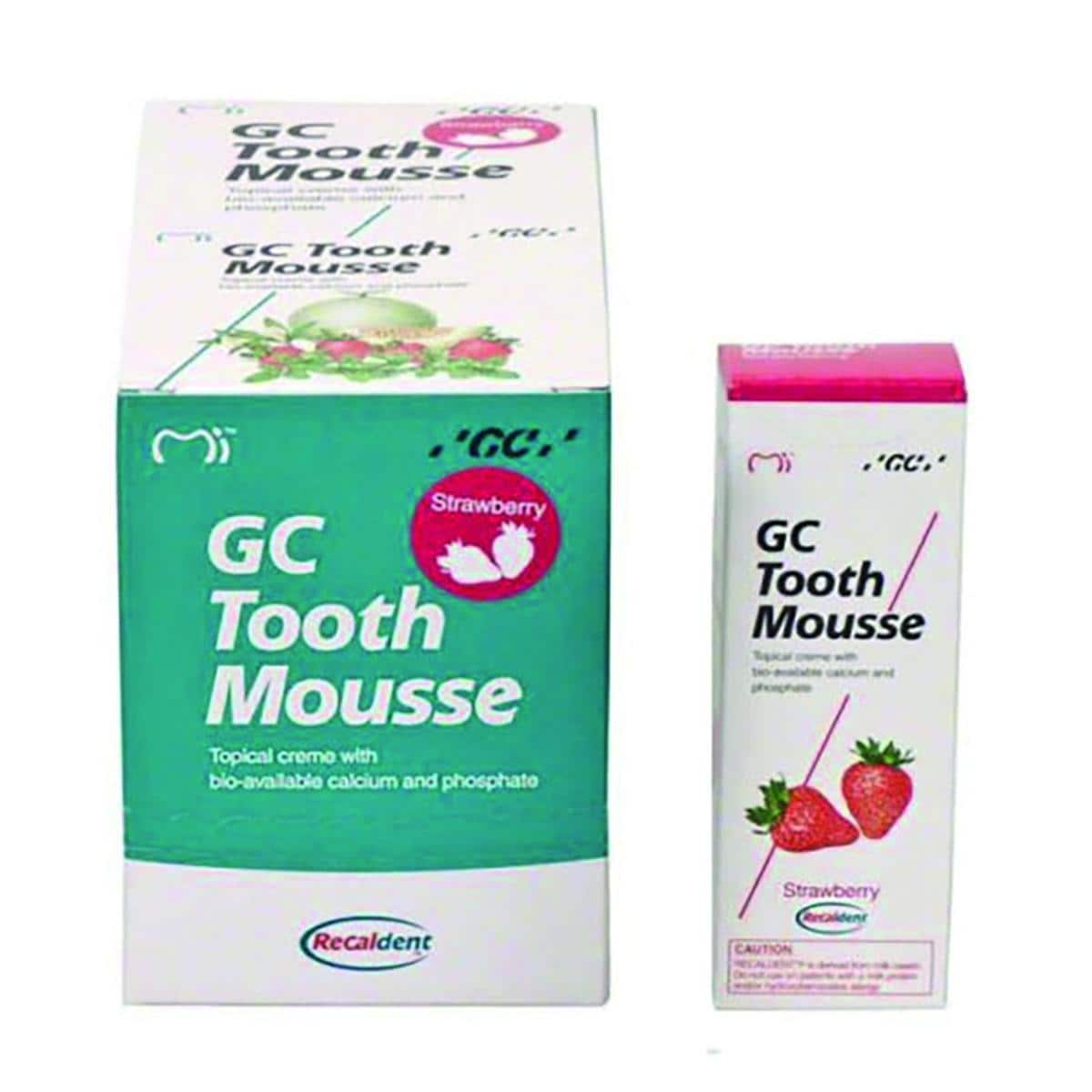 TOOTH MOUSSE FRAISE 10 TUBES DE 40G GC