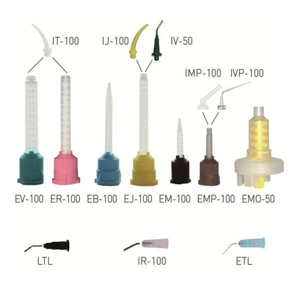 Embouts mlangeurs - Marron - (100) - ELSODENT