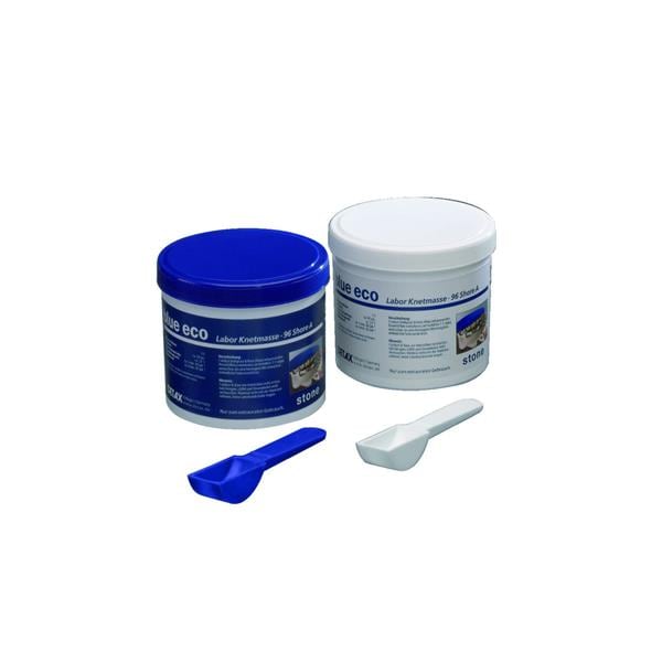 Silicone Blue Eco Stone Lab Putty DETAX - Coffret Standard - Le pot de 2 x 800 g