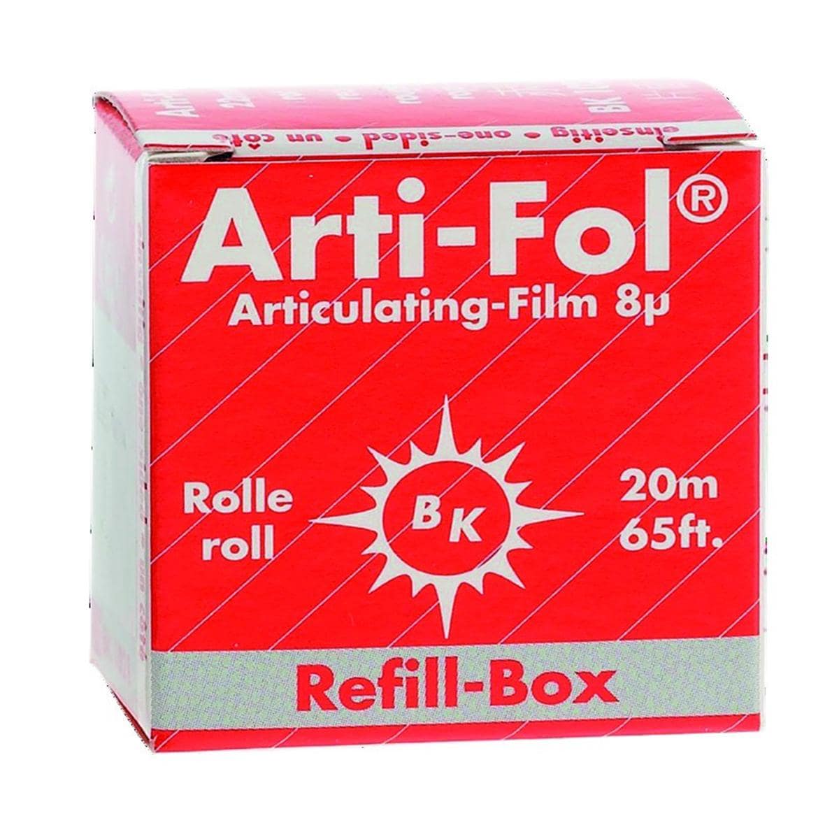 Arti-Fol Plastique 8&#181; BAUSCH - BK1021 - rouge - Rouleau de 20m