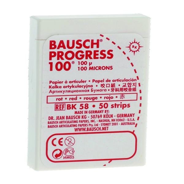 Progress Bandes Prdcoupes BAUSCH - BK58 - rouge - Bote de 50