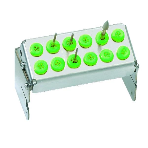Porte-fraises Plug'in NICRHOMINOX - 12 perforations - Vert