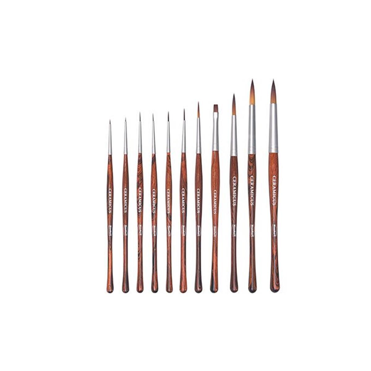 Pinceaux Ceramicus RENFERT - Le set de 6 pinceaux assortis (1/0, 1, 2, 4, 6, 8)